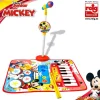 Alfombra 3 en 1 mickey microfono 40/70cm, bateria y teclado, 82x59 cm.