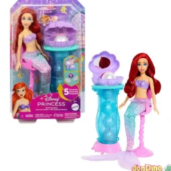 Ariel con tocador desplegable princesas disney - 5 sorpresas