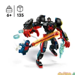 Armadura robotica de miles morales vs spider-man 2099 lego marvel 135 pzas.