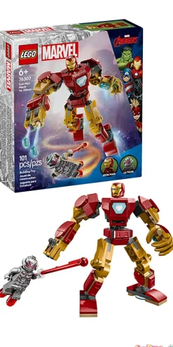 Armadura robotica iron man lego vs. ultron vengadores lego marvel 101 pzas.