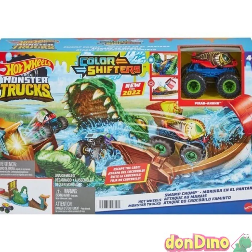 Ataque en el pantano hot wheels monster trucks color shifter