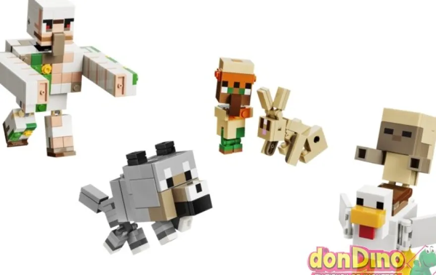 Ataque jinete avicola en el desierto lego minecraft 428 pzas.