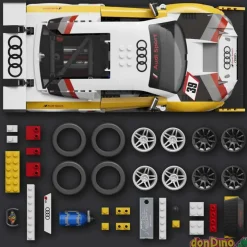 15 audi r8 lms construccion hot wheels 820 pzas.