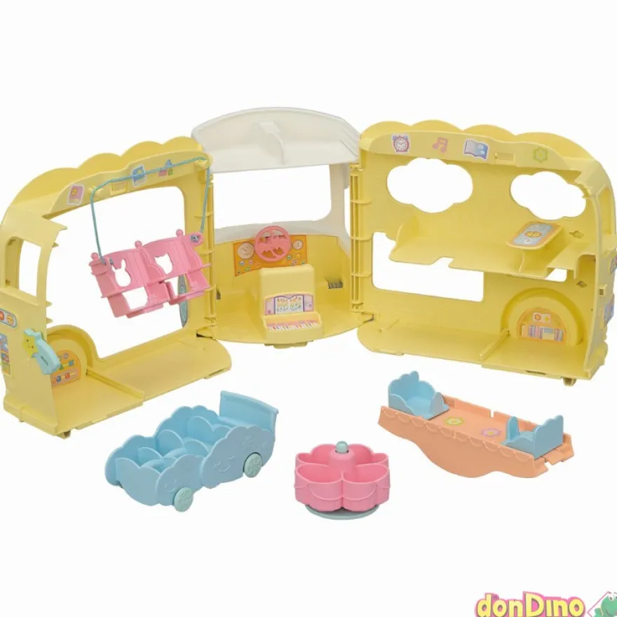 Autobus arcoiris de la guarderia sylvanian families