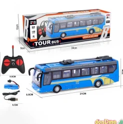 Autobus r/c 1:32 bateria y cargador c/luz
