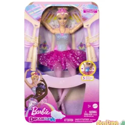 Barbie bailarina dreamtopia c/luz tutu rosa