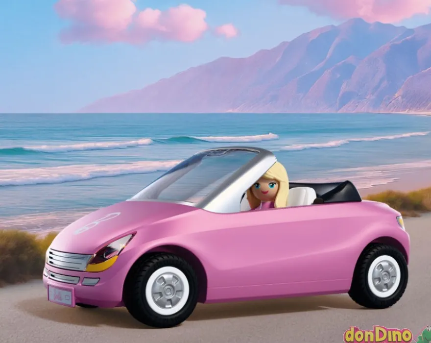 Barbie descapotable playmobil