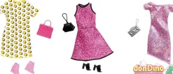 Barbie fashionista con 4 modas
