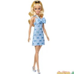 Barbie fashionistas vestido lazo az azul - (237)