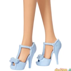 Barbie fashionistas vestido lazo az azul - (237)