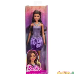 Barbie fashionistas vestido morado