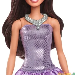 Barbie fashionistas vestido morado
