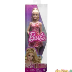 Barbie fashionista vestido rosa flores