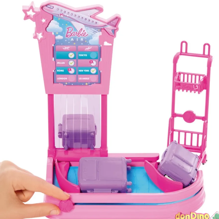 Barbie recogida de equipaje familia y amigos