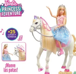 Barbie y caballo princess adventure luz y sonido