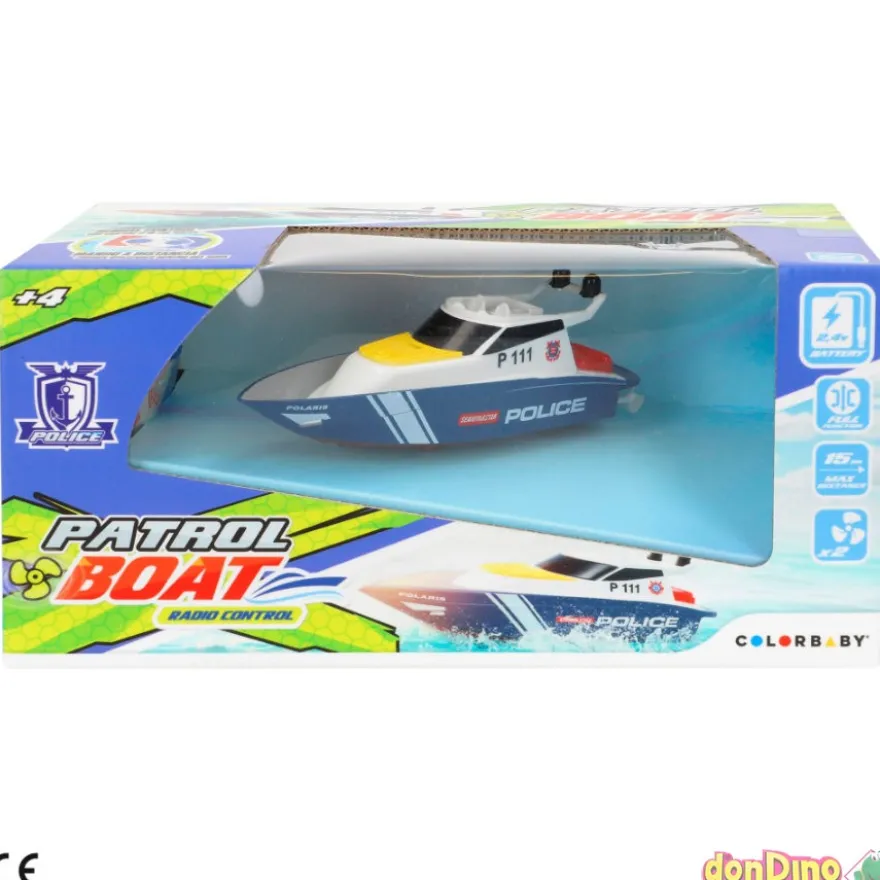 Barco Patrulla Policía R/C Batería