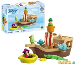 Barco pirata peter pan playmobil junior aqua - 12 pzas.