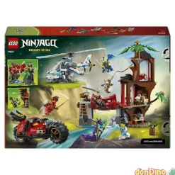 Batalla de vehiculos ninja junto a la casa del arbol lego ninjago