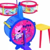 Bateria c/banqueta peppa pig