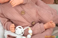 Bebe reborn elba rosa 40 cm. c/saco