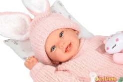 Bebe reborn lucia 45 cm. c/cojin c/peluche