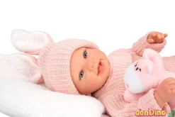 Bebe reborn lucia 45 cm. c/cojin c/peluche
