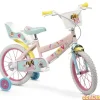 Bicicleta 16'' barbie 110-120 cm.- c/portamuñeca y cesta