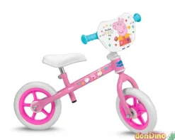 Bicicleta s/pedales 10'' peppa pig
