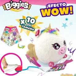 Biggies peluche hinchable 45 cm. unicornio xxl - con hinchador