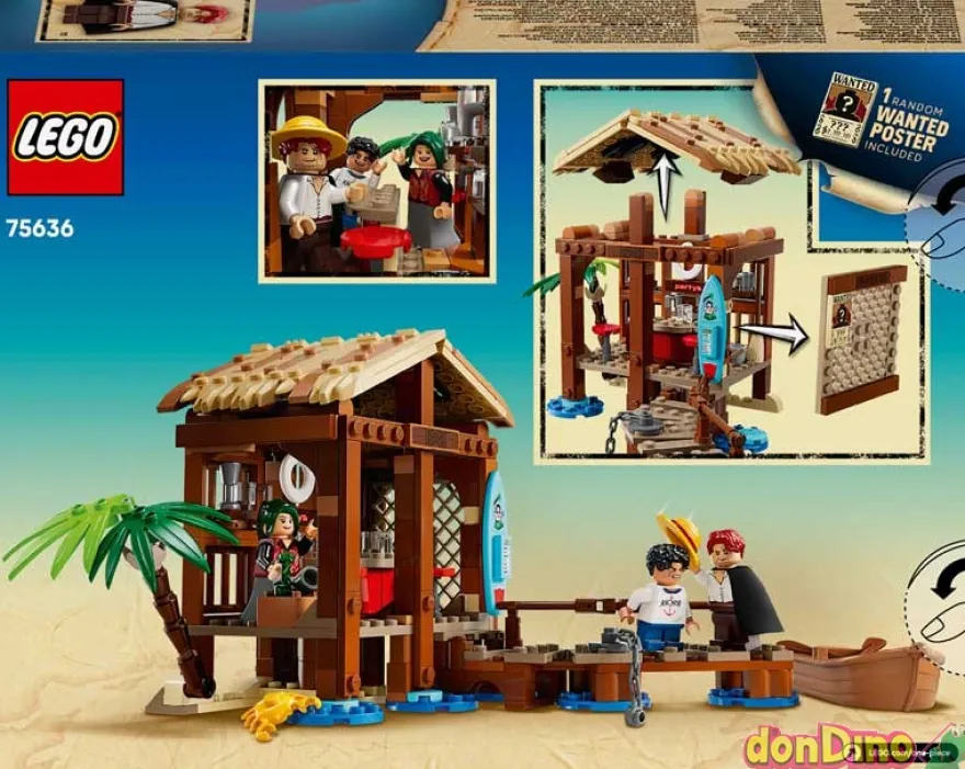 Cabaña pueblo molino lego one piece 299 pzas.