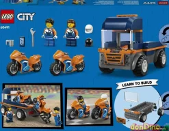 Camion de transporte de motos lego city