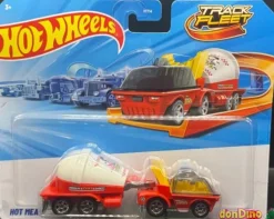 Camion de transporte hot wheels track fleet - surtido