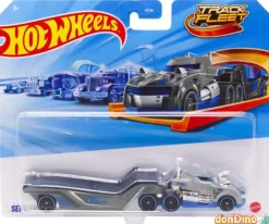 Camion de transporte hot wheels track fleet - surtido