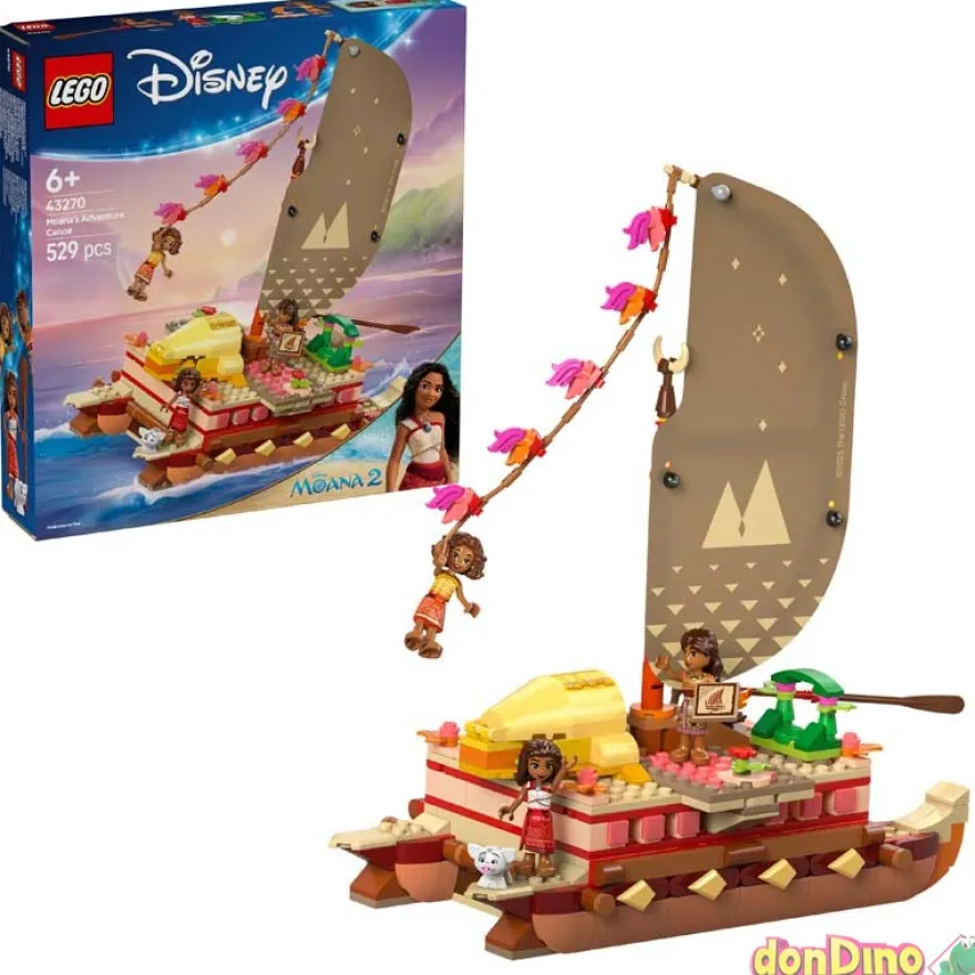 Canoa de aventuras de vaiana 2 lego disney - 529 pzas.