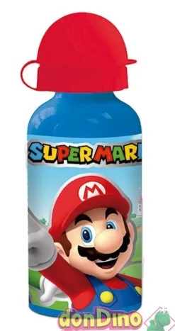 Cantimplora aluminio super mario 400 ml.