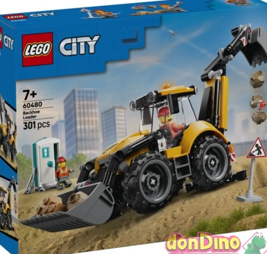 Cargadora retroexcavadora lego city 301 pzas.