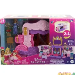 Carruaje/castillo mini princesas disney - 16 pzas. - 2en1