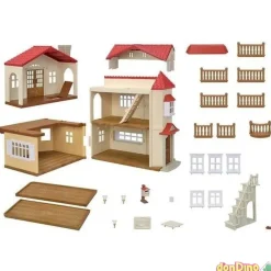Casa atico secreto con luz sylvanian families