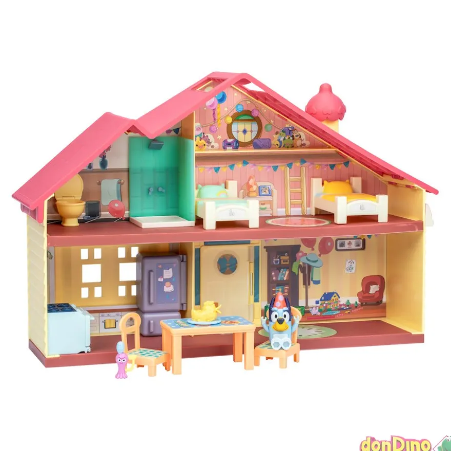Casa celebracion bluey 11 pzas. y 1 figura de bluey