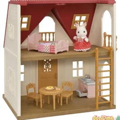 Casa de campo sylvanian families con figura y muebles