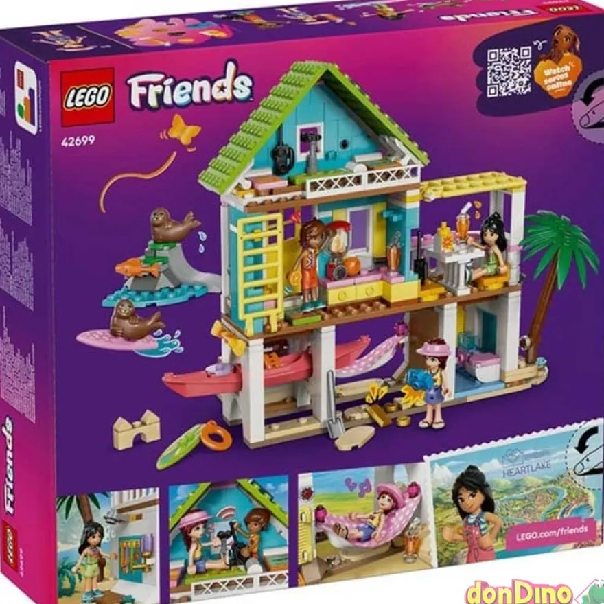 Casa en la playa con focas lego friends