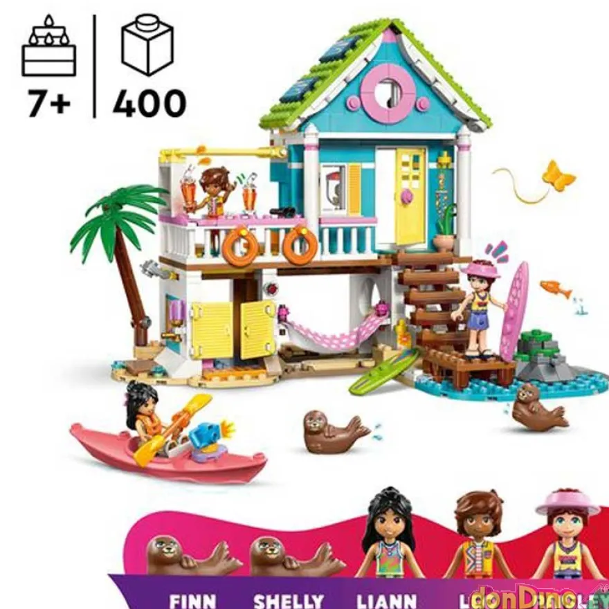 Casa en la playa con focas lego friends