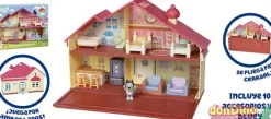 Casa familiar de bluey c/figura bluey
