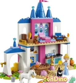Castillo de cenicienta y sus amigos animales.lego disney princess