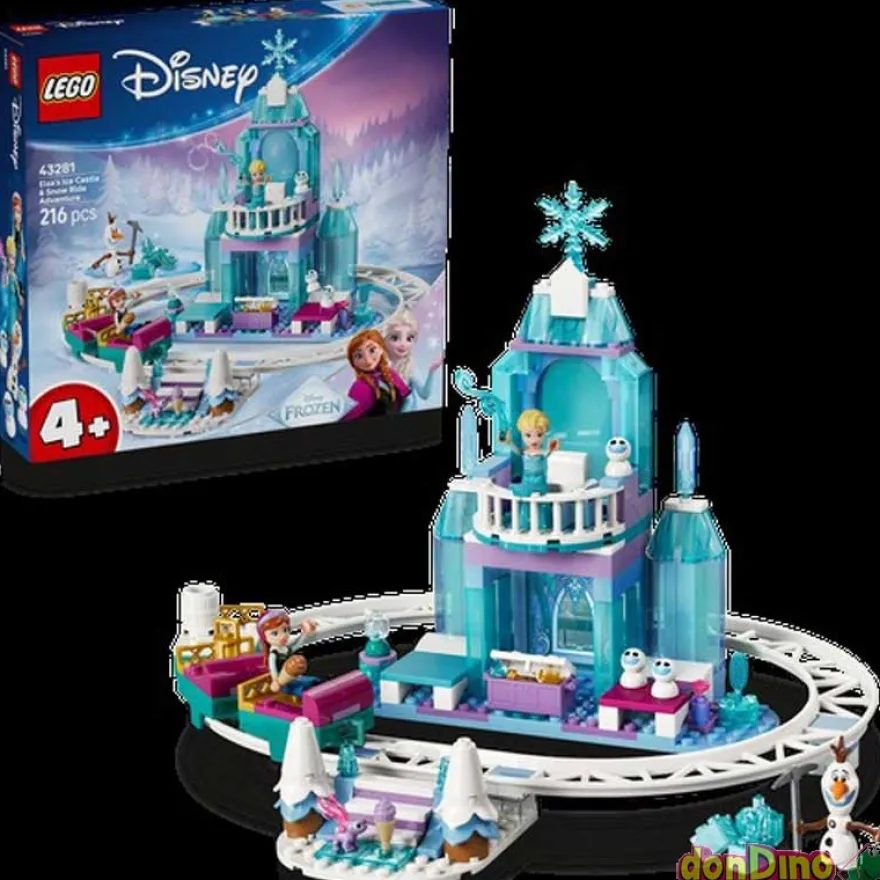 Castillo de hielo elsa y aventura en la nieve lego frozen disney - 216 pzas.