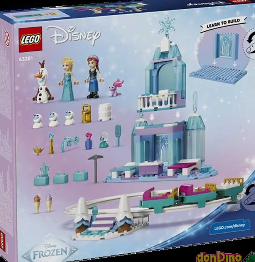 Castillo de hielo elsa y aventura en la nieve lego frozen disney - 216 pzas.