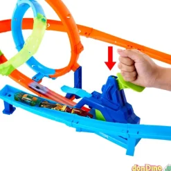 Ciclon de lanzamiento rapido hot wheels stunt tracks