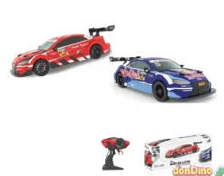 Coche audi rs 5 dtm 2.4 r/c 1:16 red bull- azul