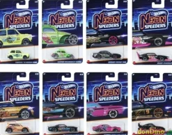 Coche neon speeders hot wheels surtidos