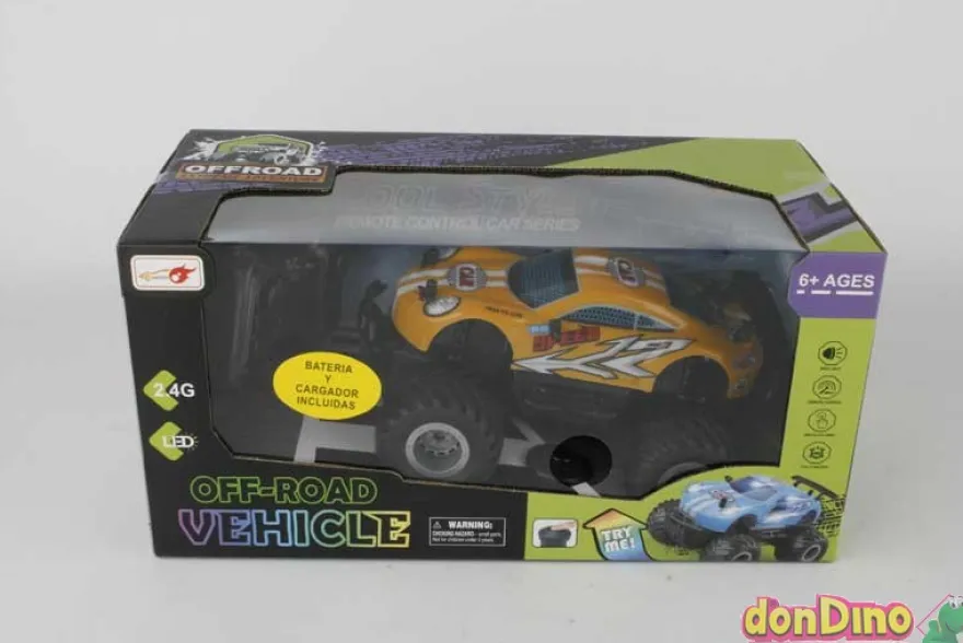 Coche off-road r/c c/luz surtido c/bateria y cargador